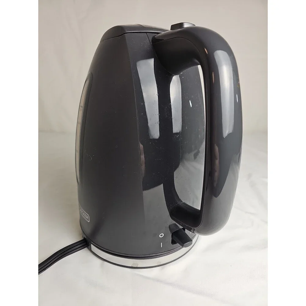 Black+Decker 1.7L Electric Cordless Water Kettle Black w/ Base Tested Works